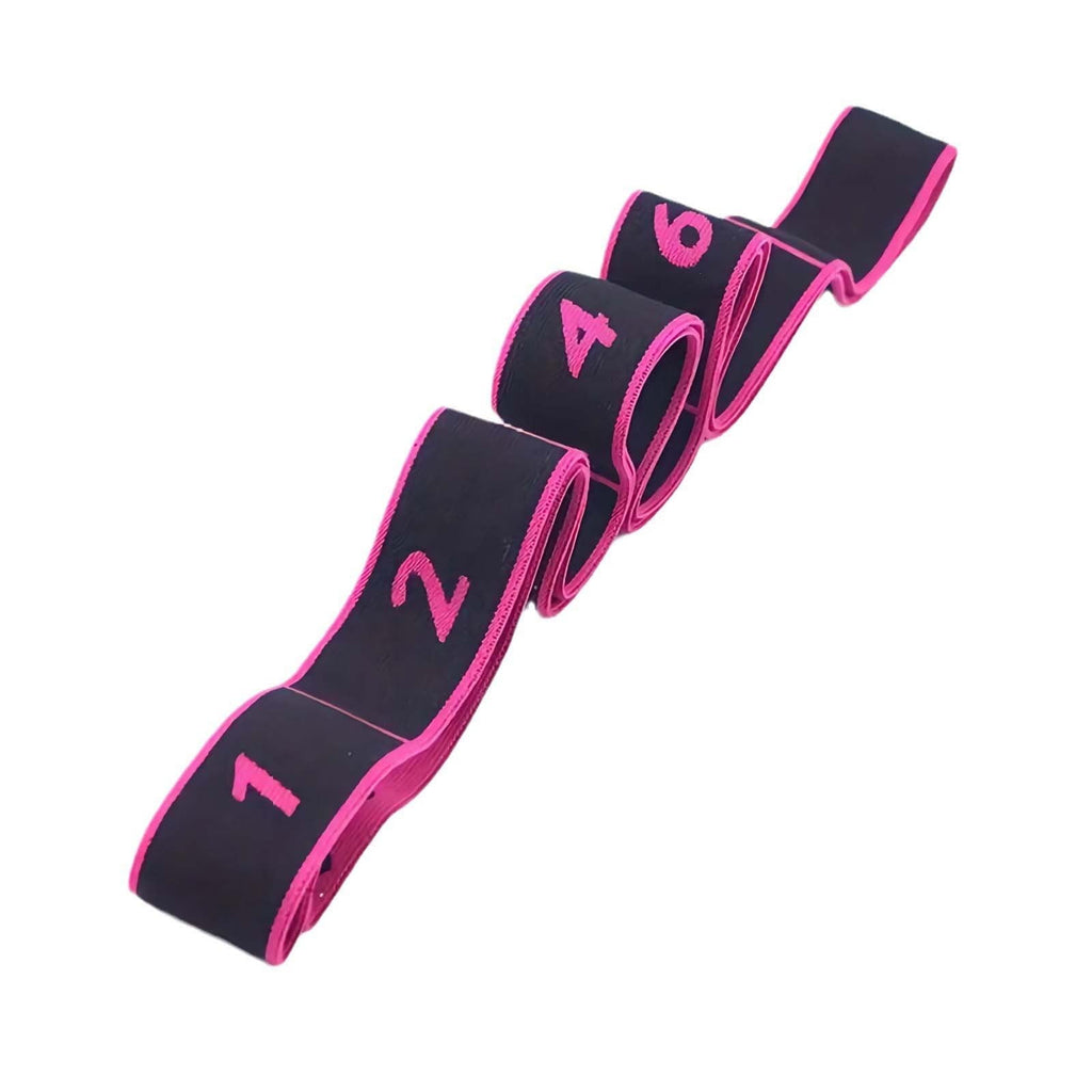 2026 Upgrade Fitness Resistance Band for Stretching and Yoga, Elastic Yoga Stretching Strap with Loops Handle, Adjustable Leg Stretcher Bands for Full Body Stretching Shaping (Purple)