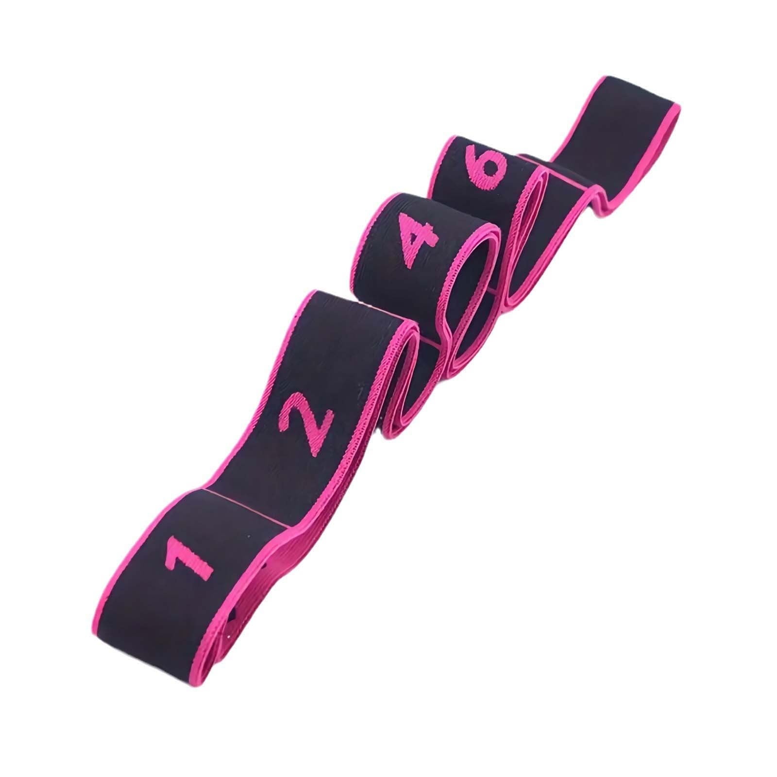 2026 Upgrade Fitness Resistance Band for Stretching and Yoga, Elastic Yoga Stretching Strap with Loops Handle, Adjustable Leg Stretcher Bands for Full Body Stretching Shaping (Purple)