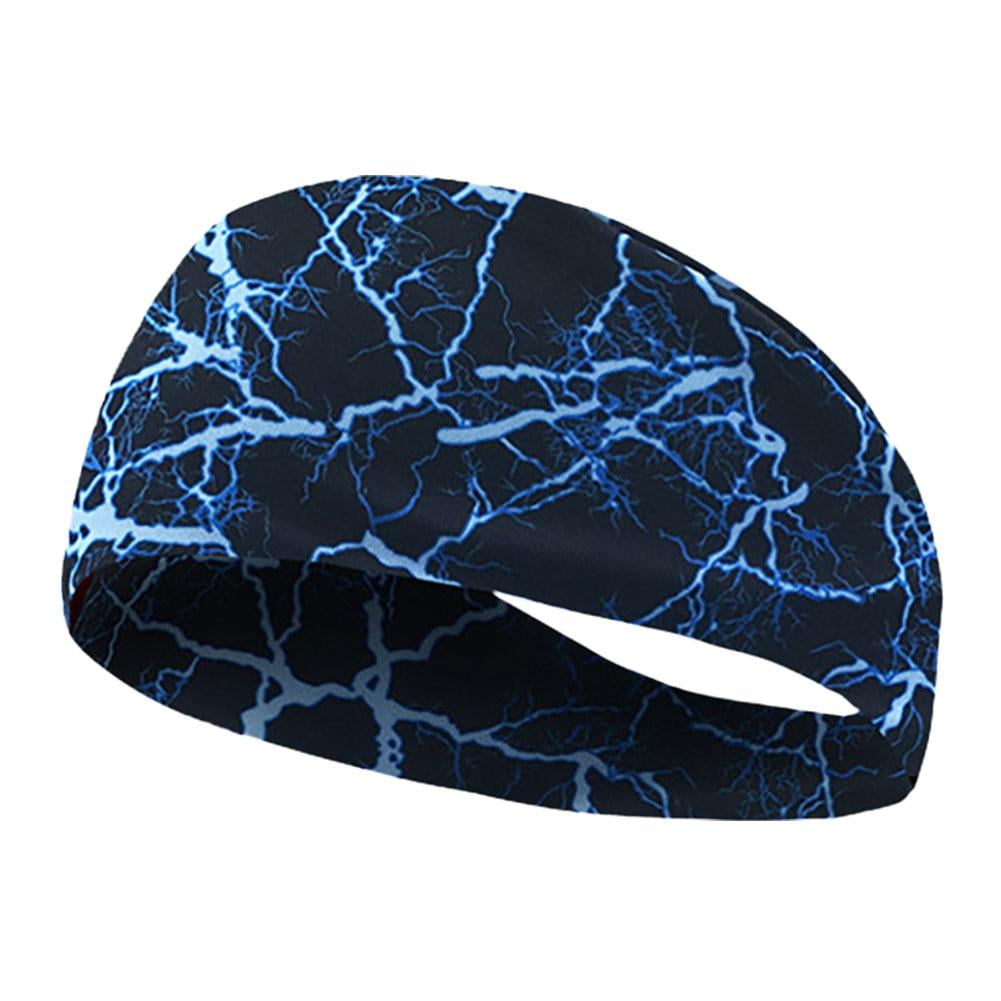 1/6x Mens Sweat Sweatband Headband Stretch Sports Head Band Running Gym R6G0