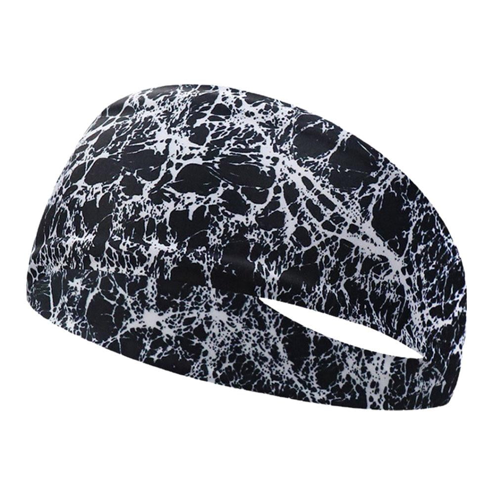 1/6x Mens Sweat Sweatband Headband Stretch Sports Head Band Running Gym R6G0