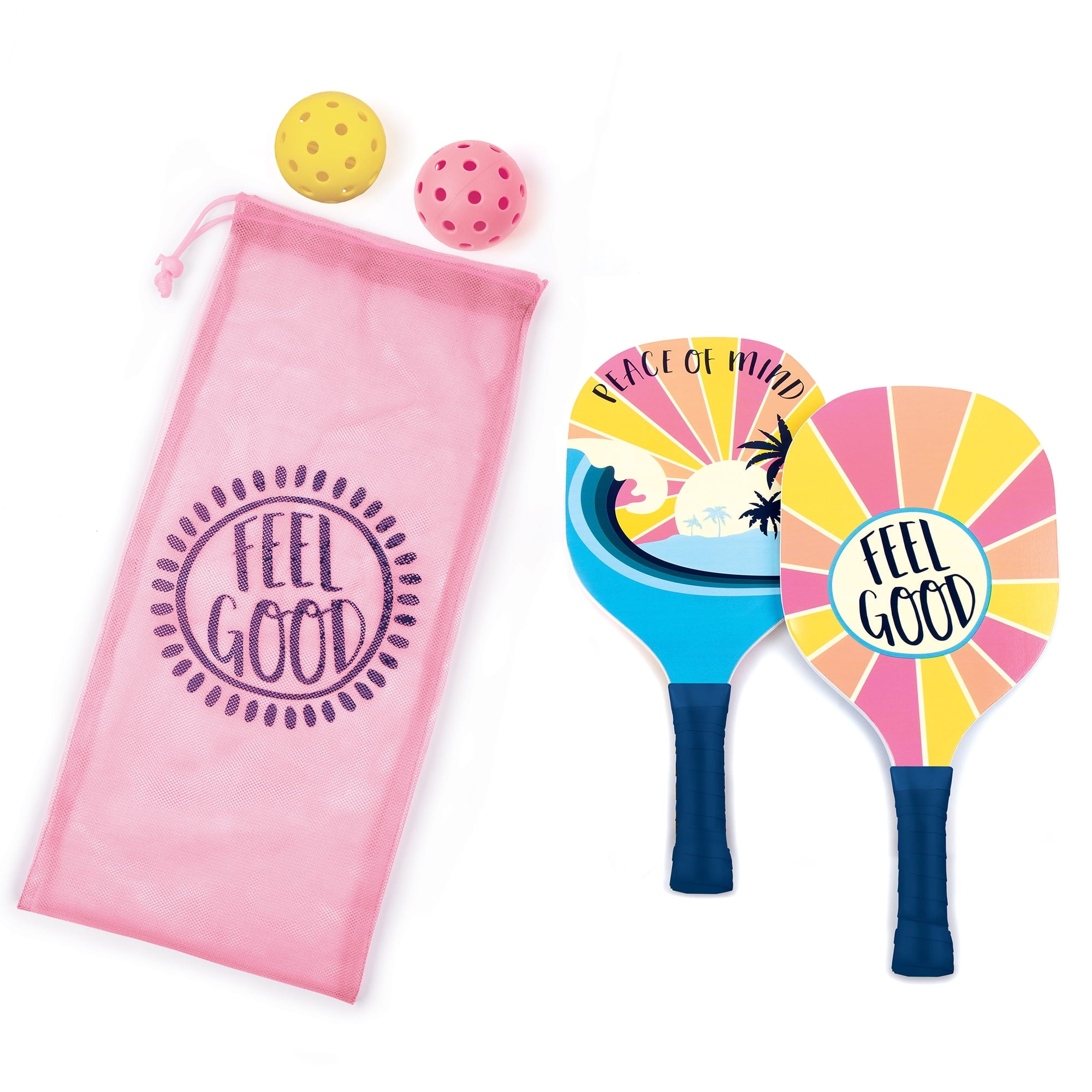 3C4G: Adventure Fun: 2 Person Pickleball Set - Play Pickleball Anywhere Your Heart Desires, Drawstring Dag Included, Make It Real, Three Cheers For Girls, Tween & Girls, Kids Ages 8+