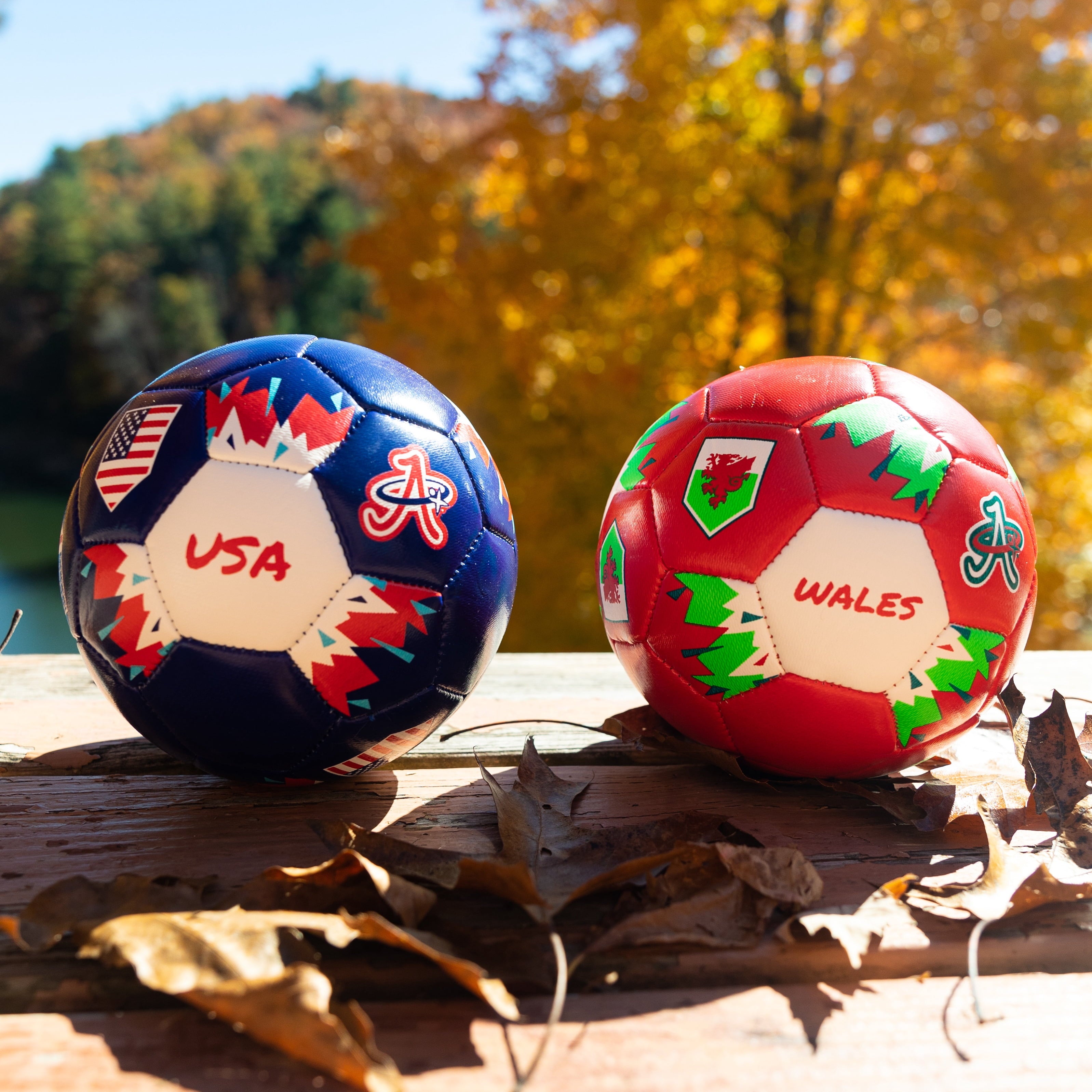 A Plus Collectibles Copa America 2024 USA Mini Soccer Ball, Blue, Size 2