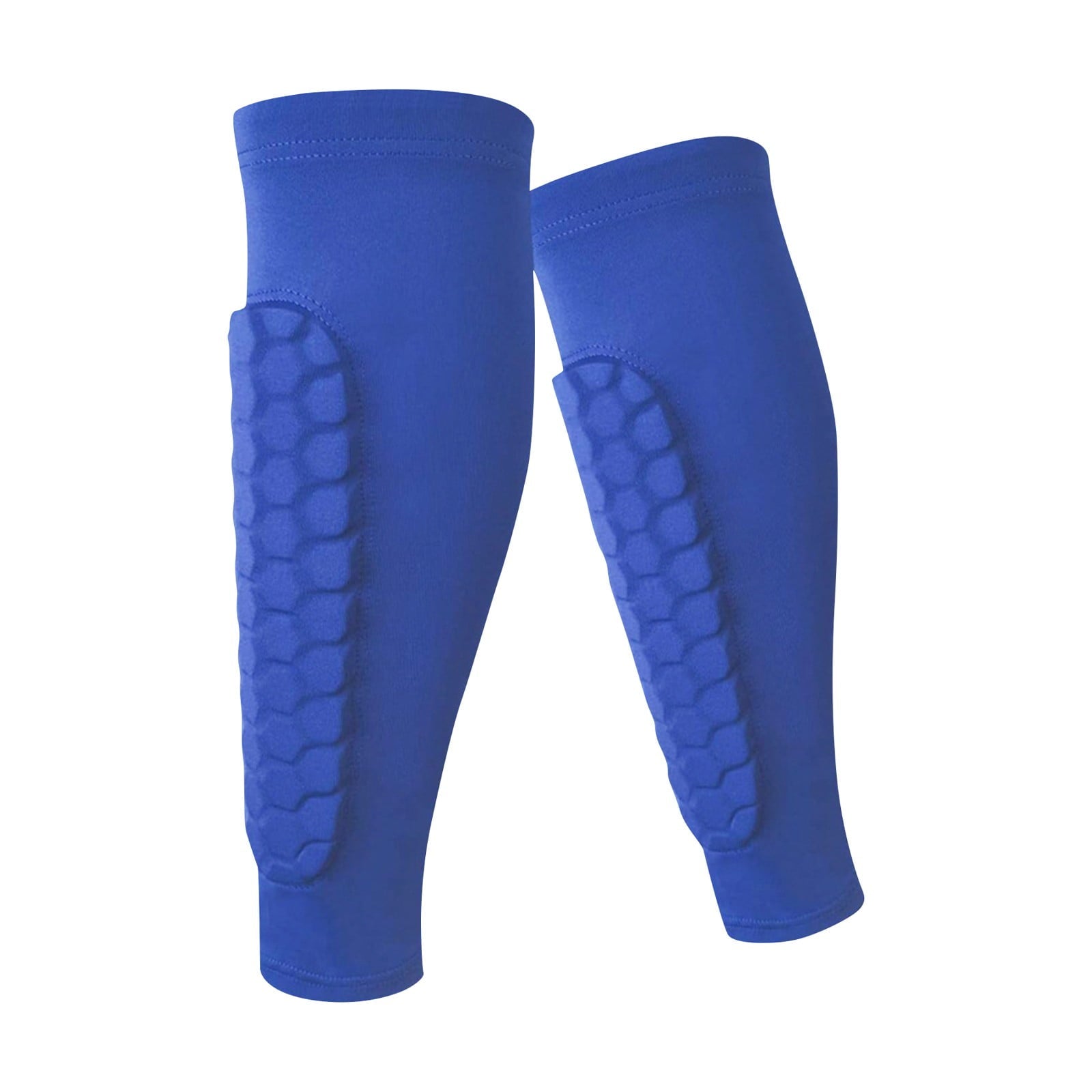1Pc Soccer Shin Guards Shin Pads for Youth Adults , Calf Compression Sleeve with Honeycomb Pads, Lightweight Calf Protective Gear Ideal for Football, Taekwondo, MTB & More (Orange)