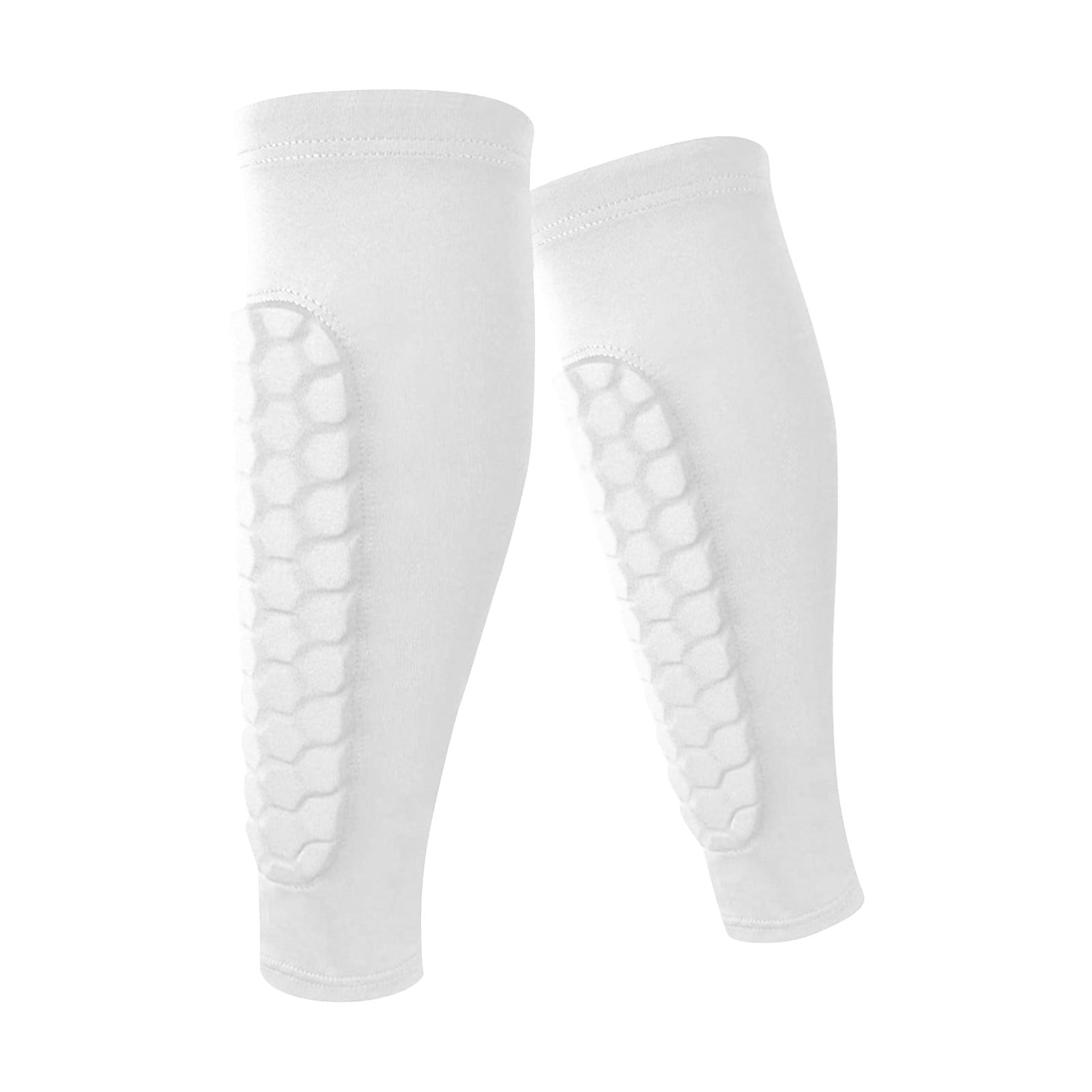 1Pc Soccer Shin Guards Shin Pads for Youth Adults , Calf Compression Sleeve with Honeycomb Pads, Lightweight Calf Protective Gear Ideal for Football, Taekwondo, MTB & More (Orange)