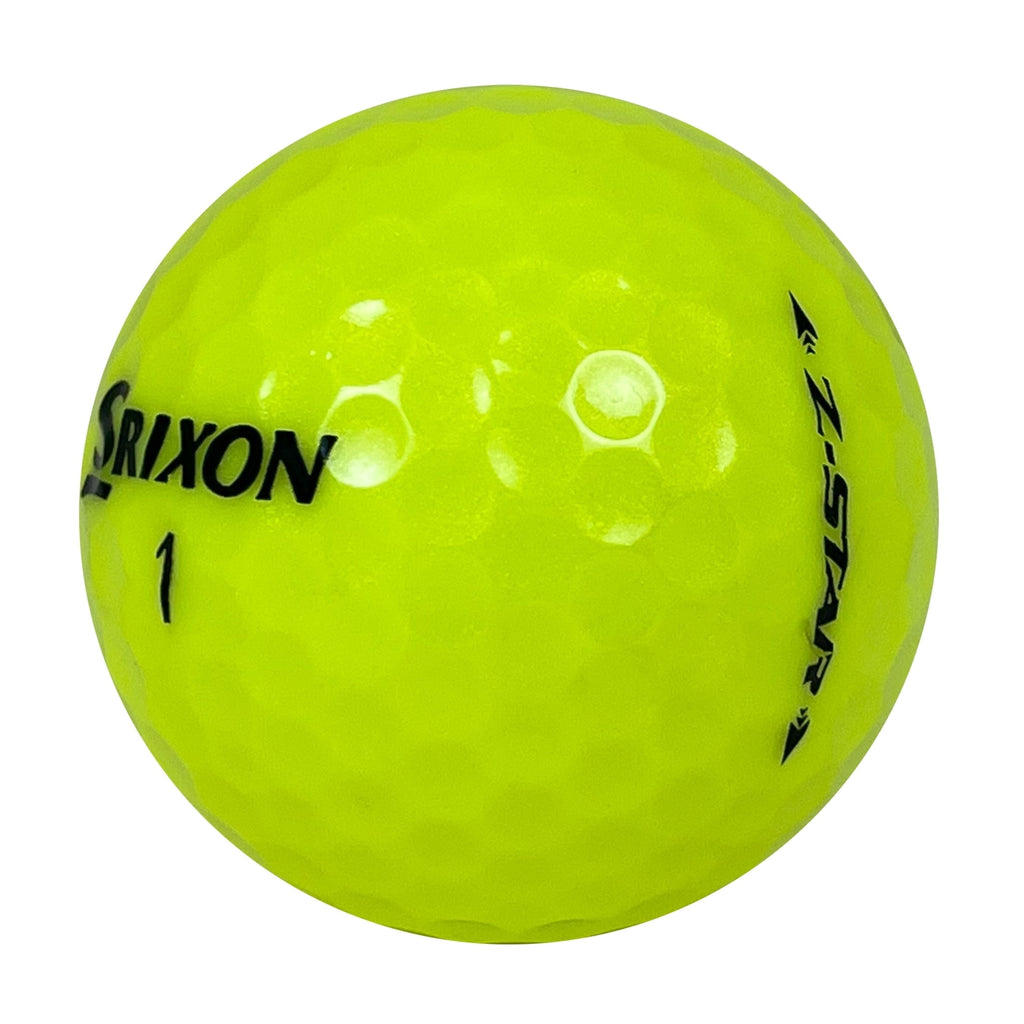 24 Srixon Z-Star Yellow 5A Recycled Golf Balls, by Mulligan USA