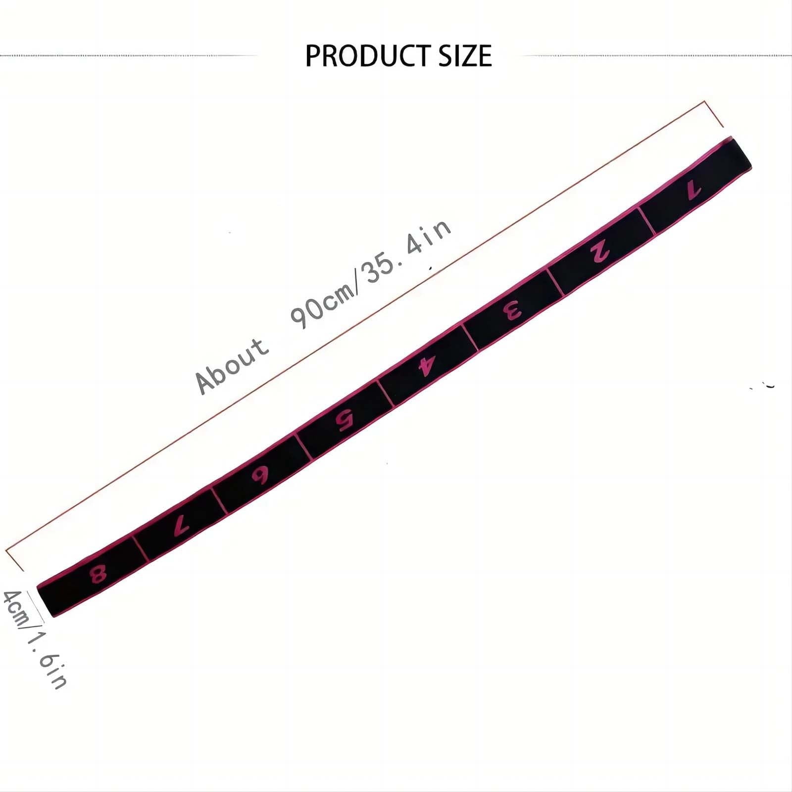 2026 Upgrade Fitness Resistance Band for Stretching and Yoga, Elastic Yoga Stretching Strap with Loops Handle, Adjustable Leg Stretcher Bands for Full Body Stretching Shaping (Purple)