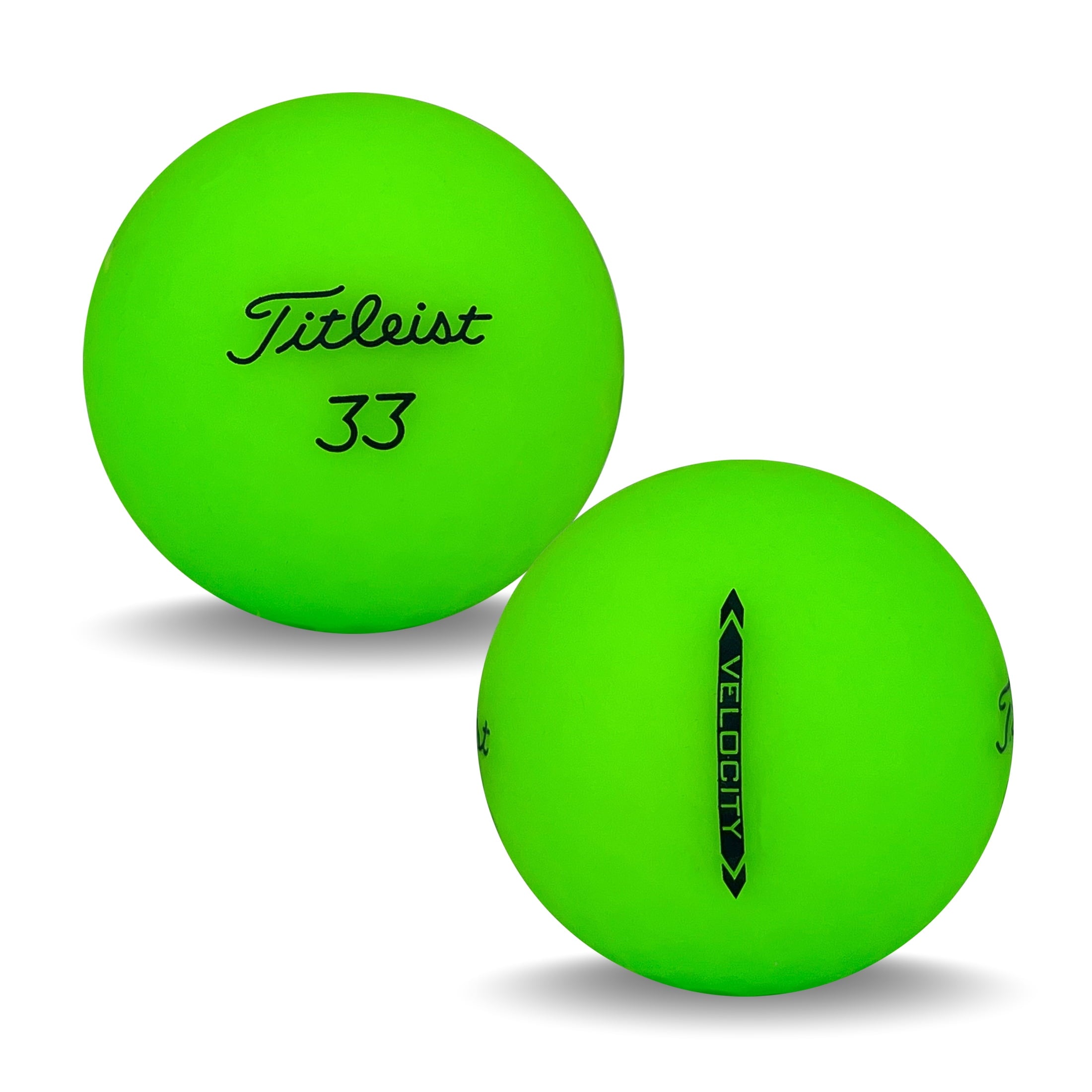 24 Velocity Matte Green 5A Recycled Golf Balls, by Mulligan USA