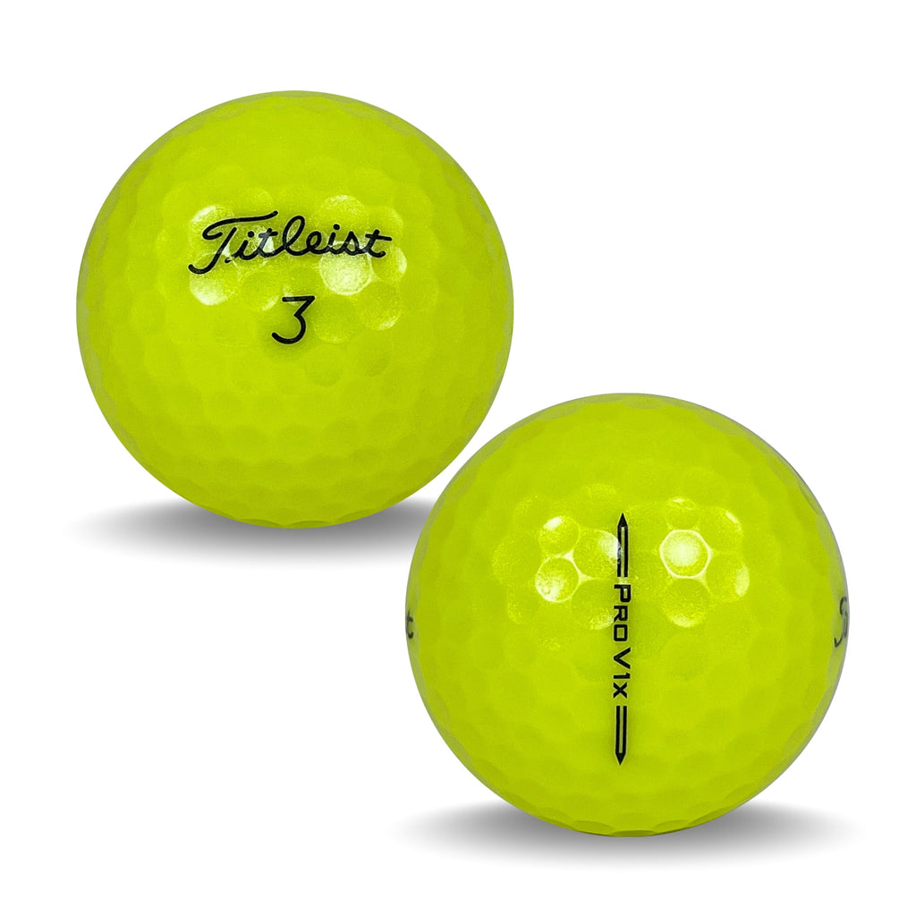 24 Pro V1x Yellow Pristine Recycled Golf Balls, by Mulligan USA