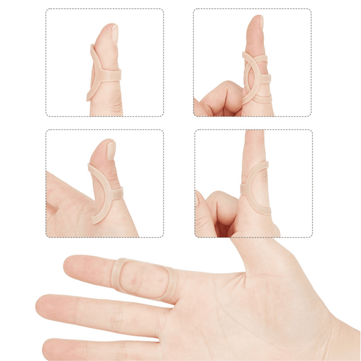 A Oval Finger Splint, for Finger Stabilizer Brace -4, 5, 6, 7, 8 Size