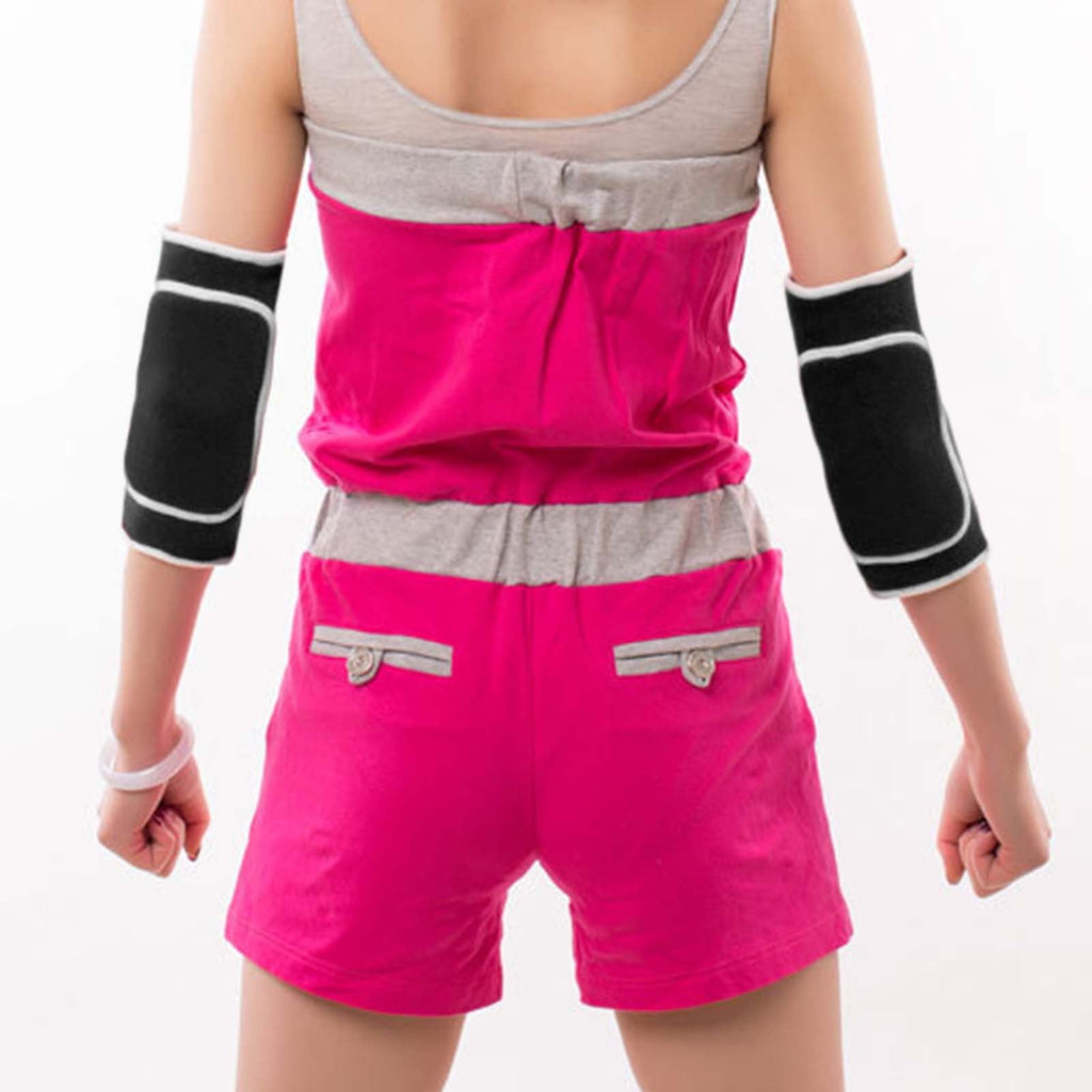 1Pair Elbow Pads for Sports Fitness Thickened Sponge Padding Breathable Design Non- Compression Elbow Brace for Weight Lifting,Tennis,Golf,Volleyball Basketball Arm Support