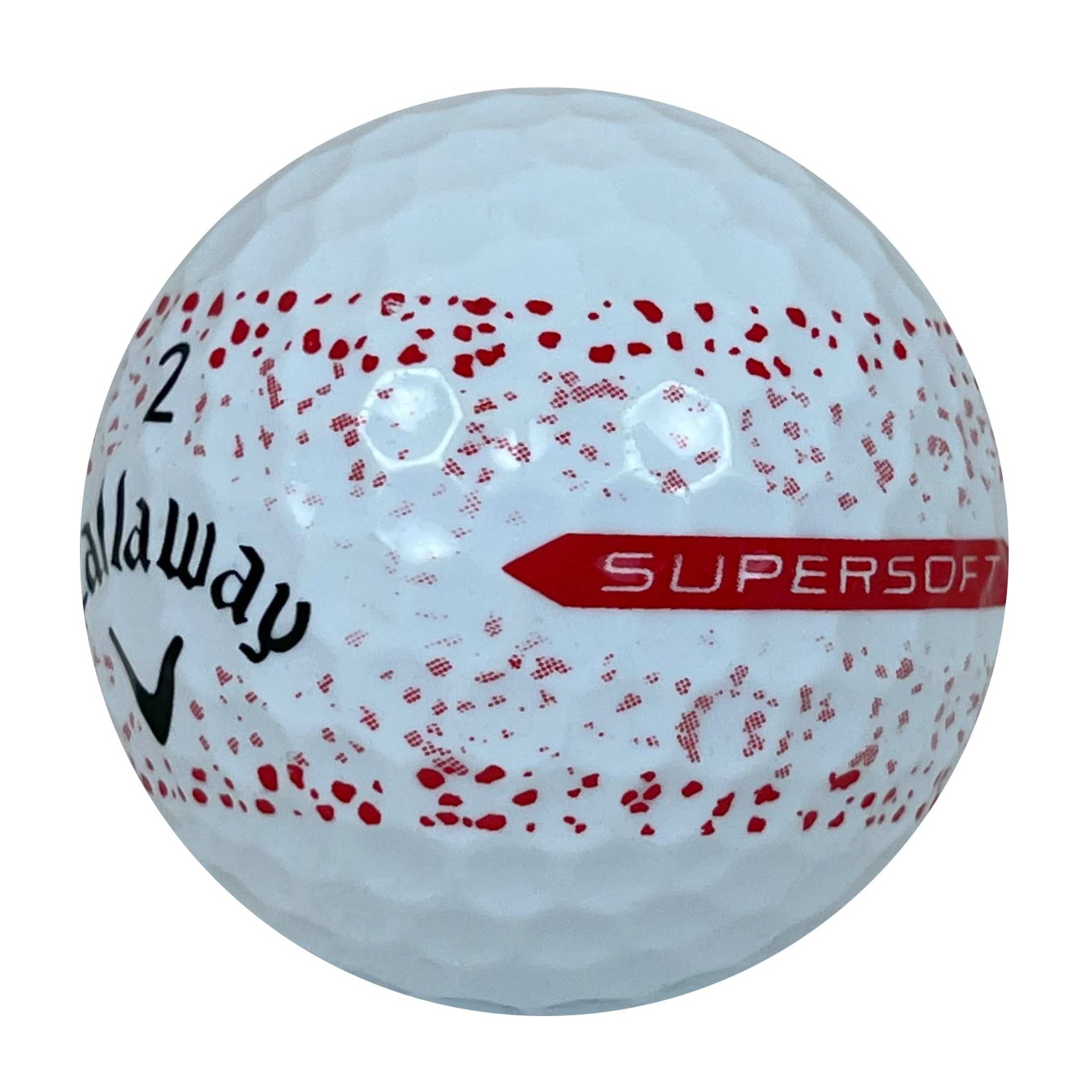 36 Callaway Supersoft Splatter 360 Mix 4A Recycled Golf Balls, by Mulligan USA