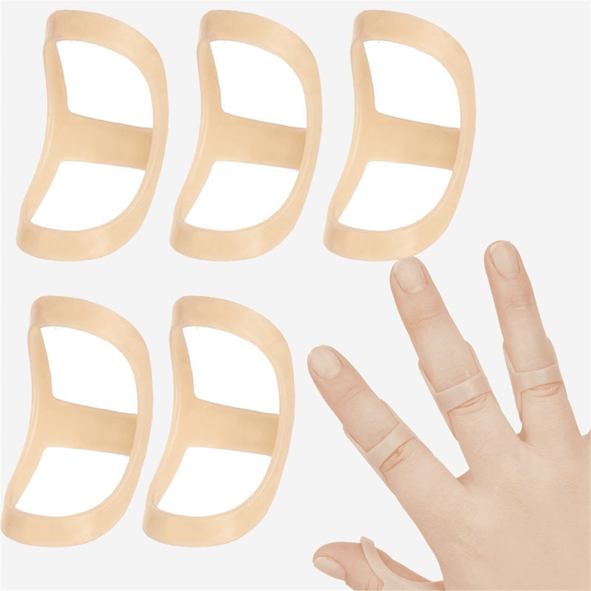 A Oval Finger Splint, for Finger Stabilizer Brace -4, 5, 6, 7, 8 Size