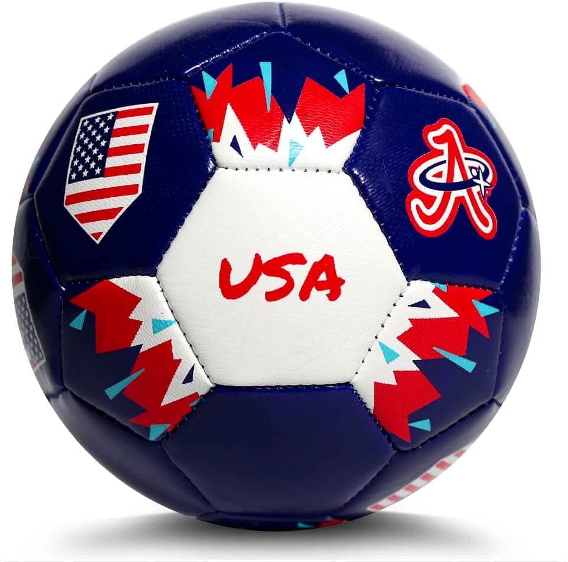 A Plus Collectibles Copa America 2024 USA Mini Soccer Ball, Blue, Size 2