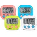 DISEN 4-Piece Multi-Function Digital Kitchen Timer - Stopwatch Count Up and Down