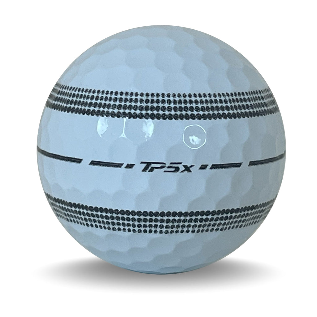 24 Taylormade TP5/x Stripe Pristine Recycled Golf Balls, by Mulligan USA
