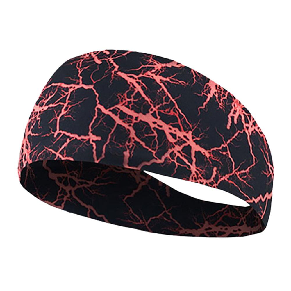 1/6x Mens Sweat Sweatband Headband Stretch Sports Head Band Running Gym R6G0
