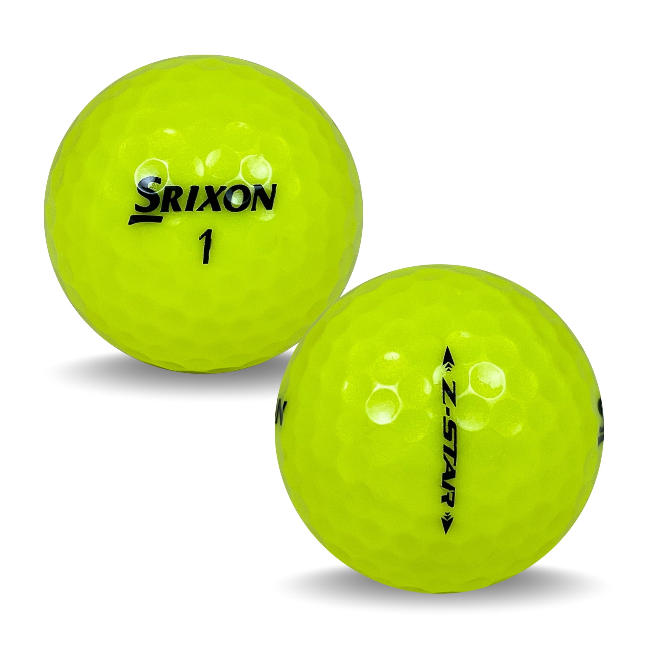 24 Srixon Z-Star Yellow 5A Recycled Golf Balls, by Mulligan USA