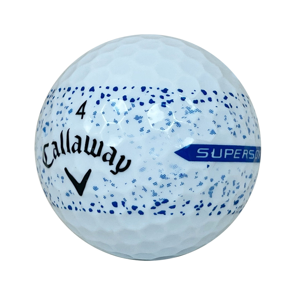 36 Callaway Supersoft Splatter 360 Mix 4A Recycled Golf Balls, by Mulligan USA